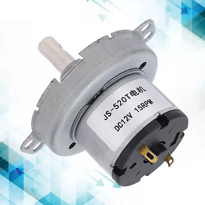 JS‑520T DC Geared Motor 12V 15RPM Gear Reducer Motor For Electronic Products MV6 • $11.39