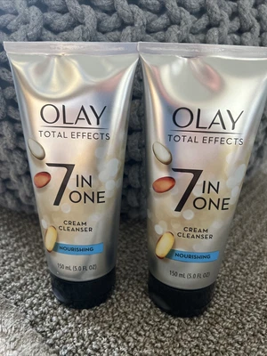 $14.99 • Buy Olay Total Effects 7 In 1 Nourishing Cream Cleanser 2 Tubes 5 Fl Oz Each