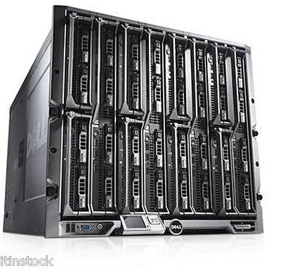 Dell PowerEdge M1000E Chassis + 16 X M710HD Blade Servers 172 XEON Cores 256GB  • $14353.87