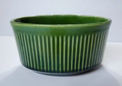 Vintage 1980 Oval Shaped FTD Vintage Green Striped Ribbed Planter Pot 6.5  Plant • $14.50