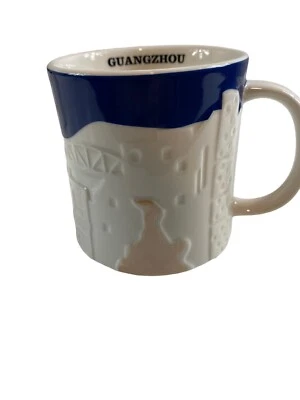 $35 • Buy Starbucks Coffee Collector Series Guangzhou Mug 16oz 2013 Skyline Relief