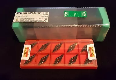 SANDVIK INSERT VNMG 332 PM 4305 (10pcs)  + NTK Holder WVJNR2525M16 - MVJNR2525 • $157.50