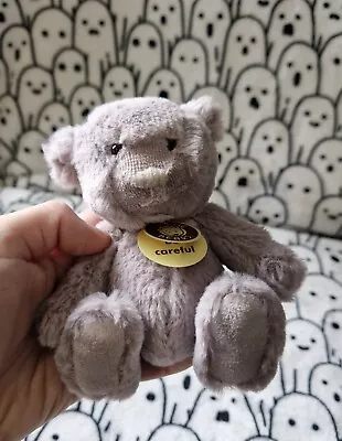 Charlie Bears Armstrong Little Travel Buddies Grey- TB2014009 Retired - Tagged • £45