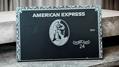 Centurion AMEX METAL Black Card BLANK Small Chip Novelty US PRIORITY SHIPPING • $30