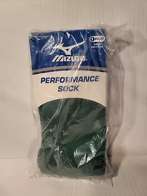 Mizuno Performance Sport Sock Baseball Football Softball 370143 Forest Green LG • $9.99