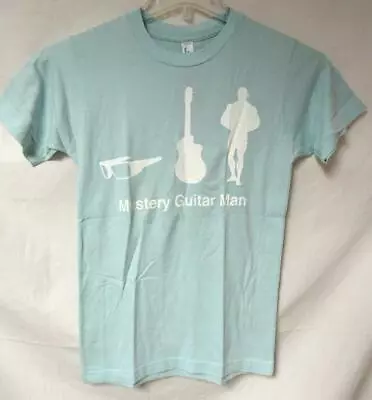 Mystery Guitar Man Womens X-Small Screened  MGM ICONS  Aqua T-shirt C1 1092 • $8.49