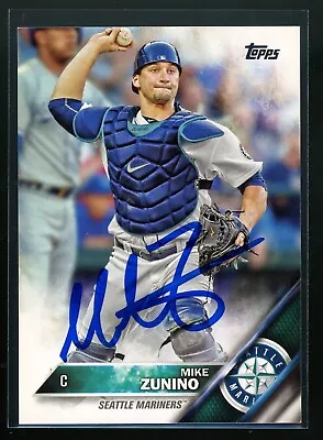 2016 Topps MIKE ZUNINO Signed Card Autograph Auto MARINERS • $6.79