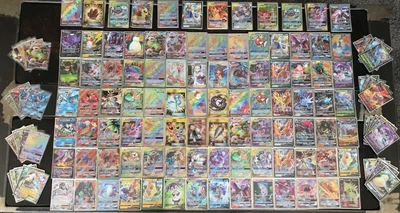 $9.99 • Buy 50 Pokemon TCG Official Card Bulk Lot Holo Rare & Ultra Rare V EX GX Guaranteed