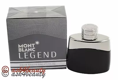 Mont Blanc Legend By Mont Blanc 1.7oz/50ml Edt Spray For Men New In Box • $34.99