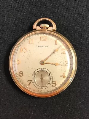 1939 Hamilton Pocket Watch Grade 921 Size 10s 21 Jewels – Runs Strong / Works M • $76