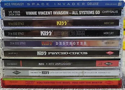 Ace Frehley KISS Vinnie Vincent DVD CD LOT DESTROYER Dressed To Kill KISSOLOGY 1 • $99.60