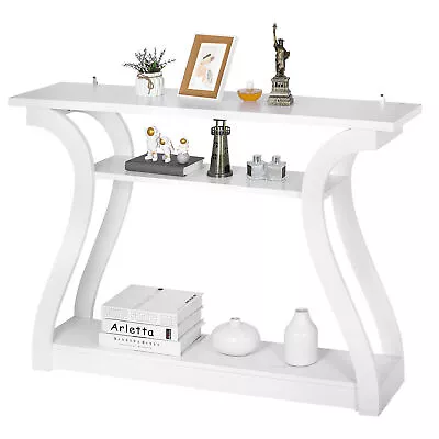 Console Table Entryway Hallway Storage Display Table Modern Design White • $71.58