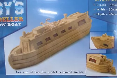 £24.99 • Buy Hobby's MM26 Matchmodeller Canal Narrow Boat Matchstick Model Kit 480mm Long T48
