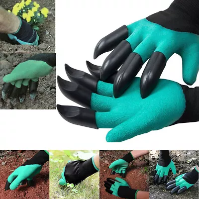 Garden Claw Gloves With Digging And Planting Claws On BOTH Hands • £4.99