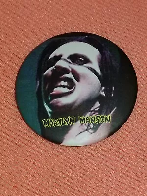 Marilyn Manson Pin Round Pinback Button Face Paint • $20