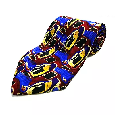 Jerry Garcia 10th Anniversary Ltd. Edition Tie Courtyard Performance Silk 1996 • $6.38