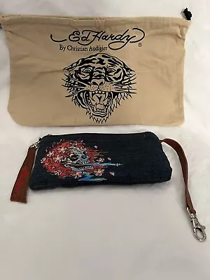 Ed Hardy Women’s Clutch | Canvas | Skull • $45