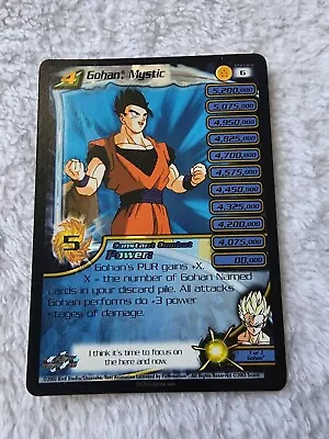 DBZ Dragon Ball Z FOIL Gohan Mystic Preview 6 CCG Unlimited Fusion Saga MP • $59.99