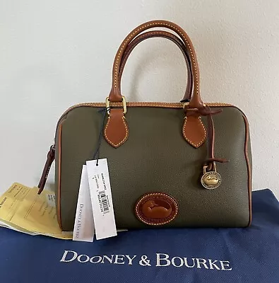 Dooney & Bourke All Weather Leather 3.0 Barrel Satchel 28 - Green NWT! $448 • $448