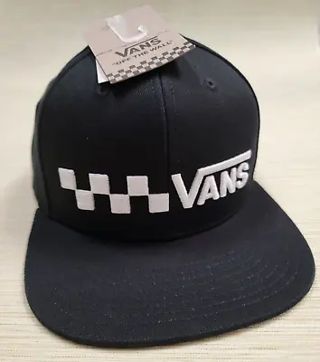 $19.99 • Buy Mens Vans Drop Checker  Black Snapback Hat Adjustable Cap New