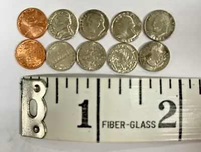 10 Metal Miniature Coins   • $10.98