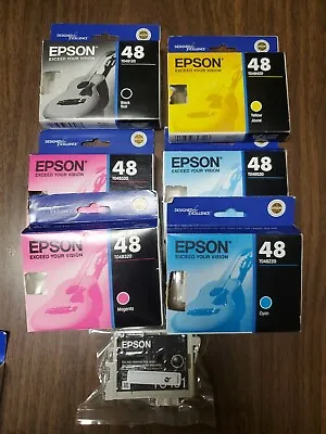 Epson 48 Ink 7 Cartridges Exp:05/2013 And 2014 Still In Sealed Packages • $49.99