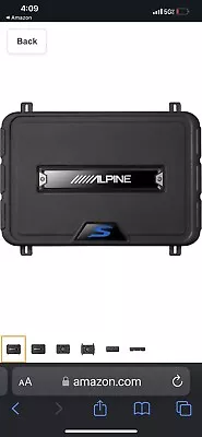 Alpine SS-SB10 10  S-Series Shallow Sealed Downward-Firing Subwoofer Enclosure • $398