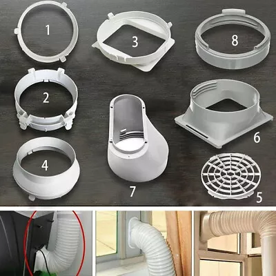 $14.40 • Buy Air Conditioner Window Kit Exhaust Hose Duct Interface Tube Connector Portable