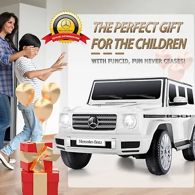 Toy Car W/Remote Control White NEW Kids Electric Ride On Mercedes-Benz Licensed • $206
