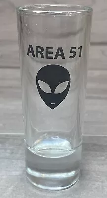 Vintage AREA 51 Tall Double Shot Glass Shooter 4” • $12.99