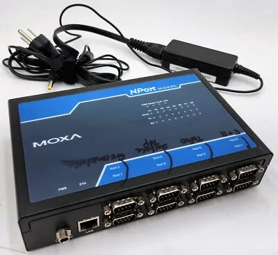 Moxa NPort 5610-8-DTL V1.0.1 Serial Device Server MSIP-REM-MXA-NPort5610-8DTL • $299.99