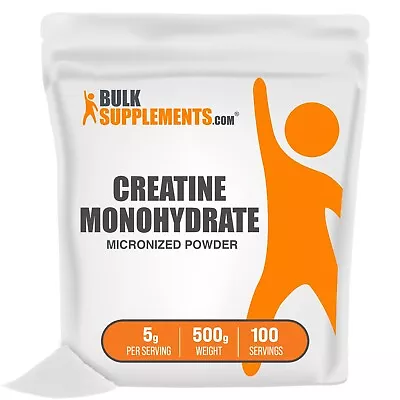 BulkSupplements Pure Creatine Monohydrate (Micronized) - 500 Grams - 5g Servings • $21.96