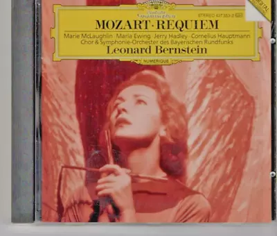MOZART REQUIEM  D Minor - L Bernstein Marie McLaughlin -Deutsche Grammophon 1989 • £8
