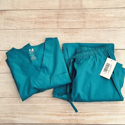 Dagacci Medical Unisex Teal Uniform Set Of 2 T-Shirt Size M Pants Size S • $22.45