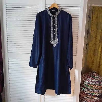 Mens Indian Suit KURTA And Shoes Size 42/44 • £70