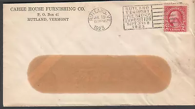 1923 Cover Cahee House Furnishing Rutland Vermont/ Live Stock Exposition Slogan • $5
