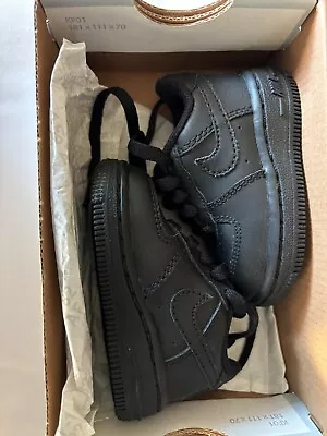 Nike Air Force 1 Low Black Baby New • $35