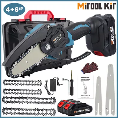 Mini Handheld Electric Chainsaw Kit Cordless Tree Pruning Gardening Rechargeable • $33.90