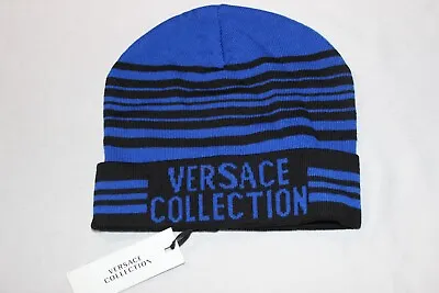 Versace Collection Men's Wool Acrylic Beanie Winter Hat One Size NEW • $109.99