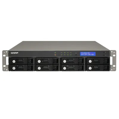 QNAP Nas Ts-859u-rp+ Dual Core 1.8GHz 1GB RAM 8x Bay • £429.87