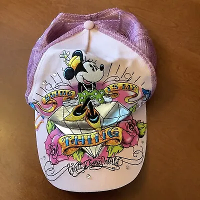 £9.90 • Buy Minnie Mouse From Disney World Pink Cap Bling Is My Thing