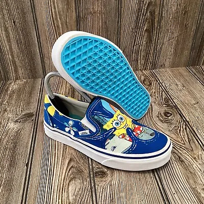 Vans X Spongebob Squarepants Casual Slip-On Shoes Multicolored Size 6 Womens • £48.25