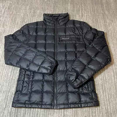 Marmot Aruna Mens Small 600 Fill Quilted Down Puffer Jacket Full Zip Outdoor • $29.99