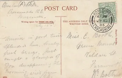 £2.50 • Buy Postcard Genealogy Miss Booth Green Mount Kildare St Farnworth Bolton PU 1905