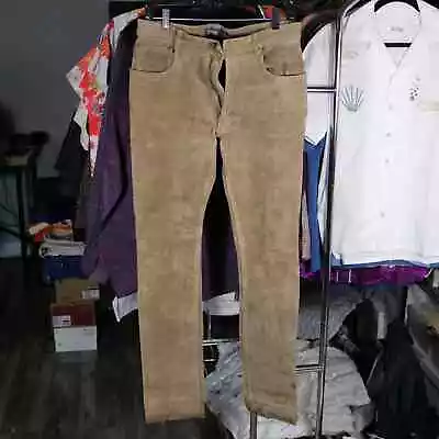 Vintage Polo Ralph Lauren Suede Leather Pants Size 30 32 • $125