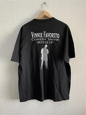 Vinnie Favorito Comedy Show Las Vegas Autographed Black Vintage T-Shirt Men's XL • $14.97