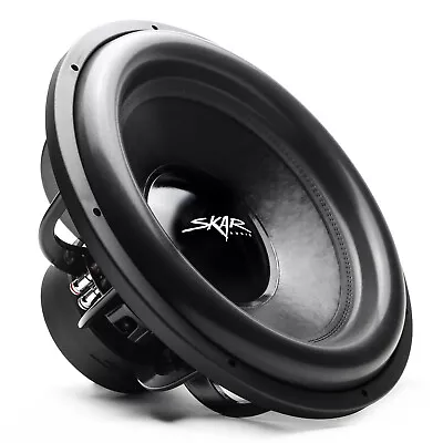 New Skar Audio Evl-18 D4 2500w Max Power 18  Dual 4ohm Competition Car Subwoofe • $280.49