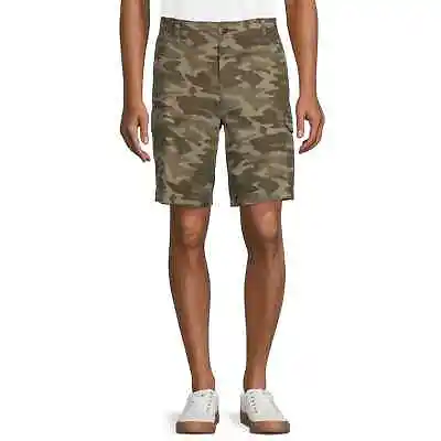 Nwt Mens George At The Knee Green Camo Cargo Shorts Size 36 • $6.99