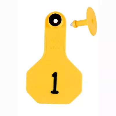 Y-Tex 2* Small Livestock ID Ear Tags - Yellow #1-25 *NOW Laser Printed • $29.50