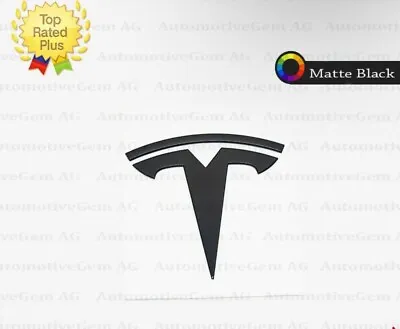 Tesla MODEL 3 Rear Lid Trunk Emblem T Badge MATTE BLACK Logo OEM Upgrade • $13.99